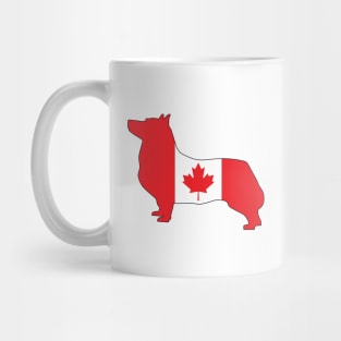 Swedish Vallhund Canada Flag Filled Mug